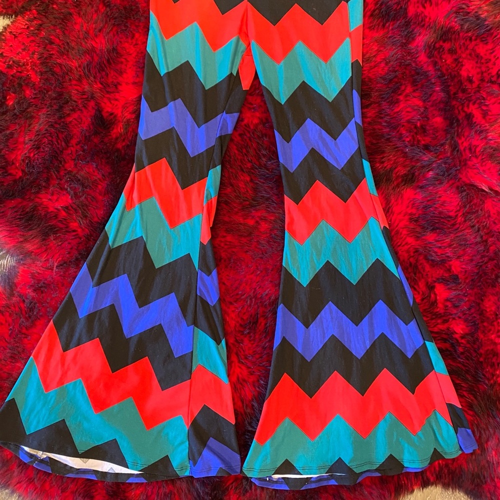 High waisted flare pants